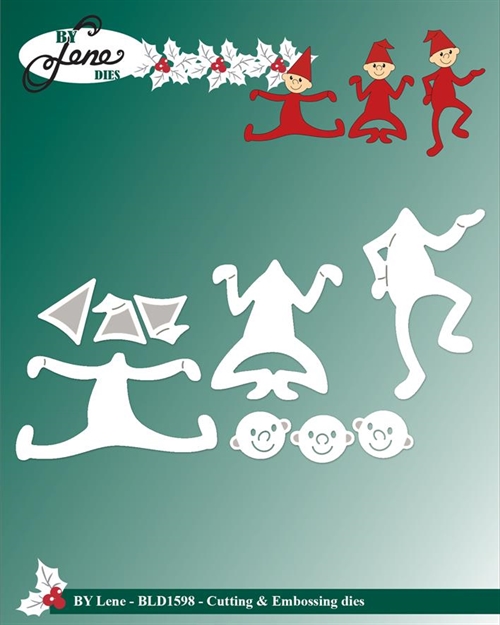 By Lene dies Little elves nr 1 Største: 2,9x4,6cm